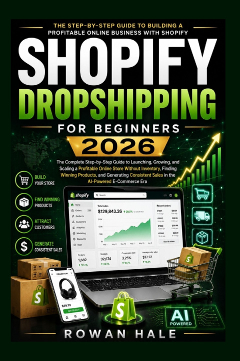 Książka SHOPIFY DROPSHIPPING FOR BEGINNERS 2026 Rowan Hale