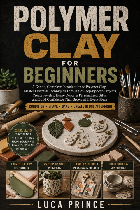 Книга Polymer Clay for Beginners LUCA PRINCE