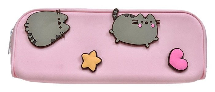 Kniha Silikonový penál Pusheen - Hvězdička a srdíčko 