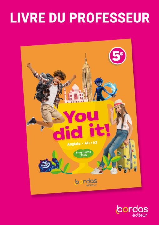 Boek You did it! - Anglais 5e - 2026 - Livre du professeur Fiona Ratkoff