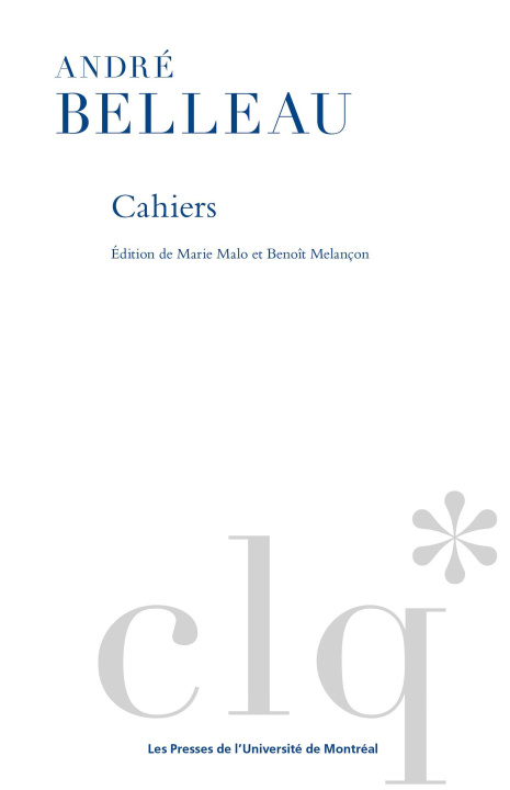 Buch Cahiers Belleau