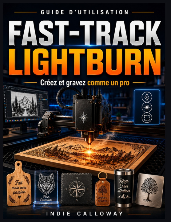 Kniha Guide d'utilisation Fast-Track LightBurn Indie Calloway