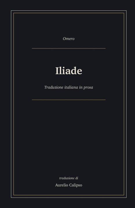 Book Iliade Omero