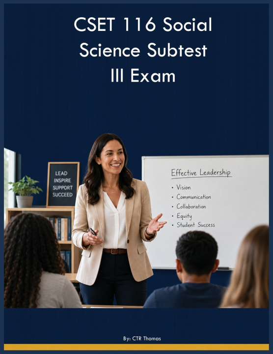 Livro CSET 116 Social Science Subtest III Exam CTR Thomas