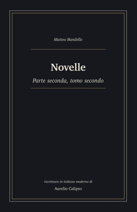 Book Novelle Matteo Bandello