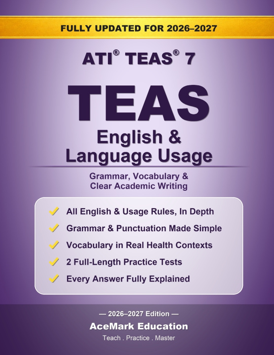 Kniha TEAS English & Language Usage AceMark Education