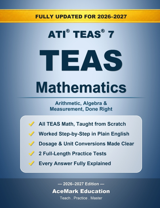 Kniha TEAS Mathematics AceMark Education