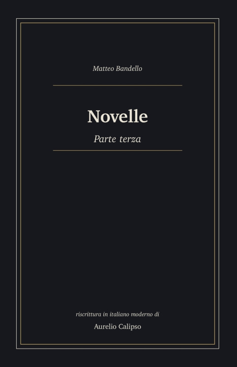 Book Novelle Matteo Bandello
