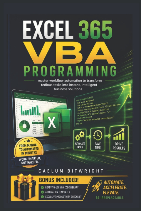 Book Excel 365 VBA Programming Caelum Bitwright
