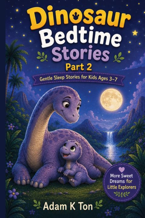 Carte Dinosaur Bedtime Stories Part-2 Adam K Ton