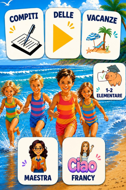 Livro COMPITI DELLE VACANZE CLASSE 1-2 IN CAA FRANCESCA PIA BONUOMO