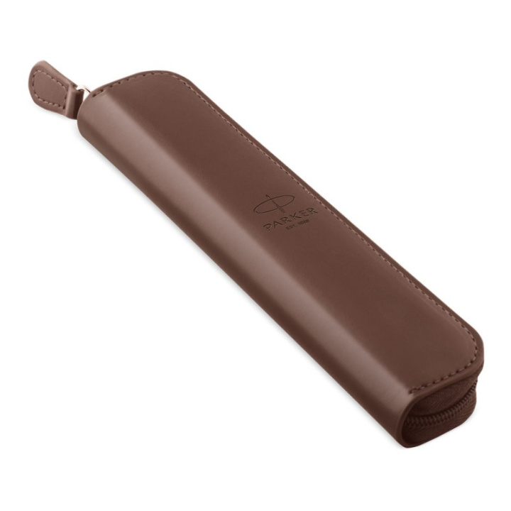 Książka Etui Parker na zamek brązowe 