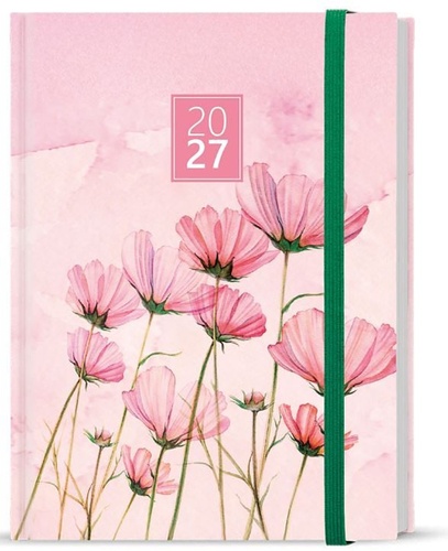 Kalender/Terminbuch Týdenní diář 2027 Prokop Lamino B6 Růžový 