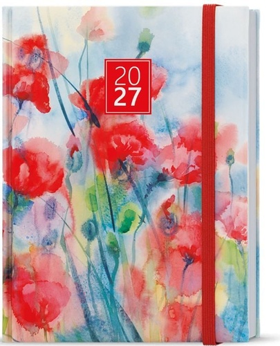 Kalender/Terminbuch Týdenní diář 2027 Prokop Lamino B6 Květy 