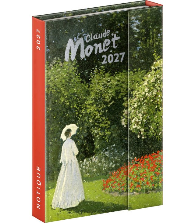Kalendár/Diár Diář 2027: Claude Monet - týdenní, magnetický, 11 x 16 cm 