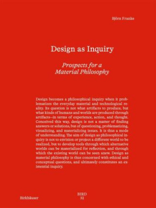Libro Design as Inquiry Björn Franke