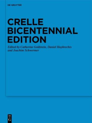 Libro Crelle Bicentennial Edition Catherine Goldstein