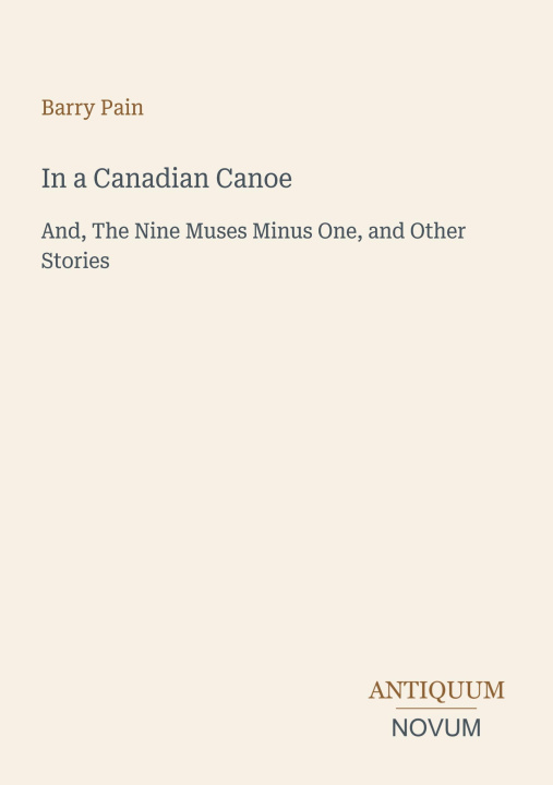 Buch In a Canadian Canoe 