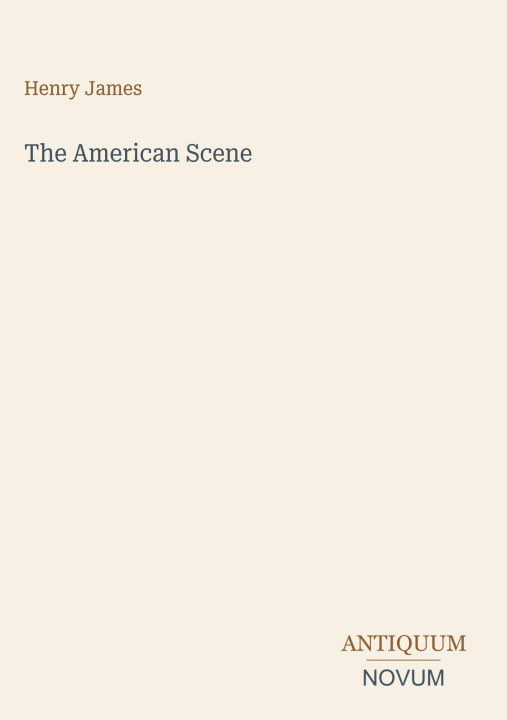 Książka The American Scene 