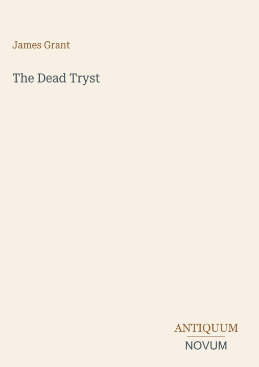 Libro The Dead Tryst 