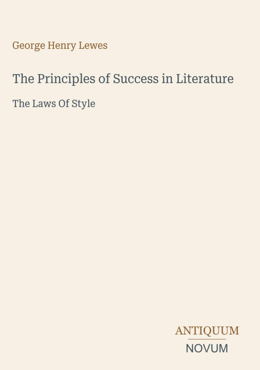 Buch The Principles of Success in Literature 