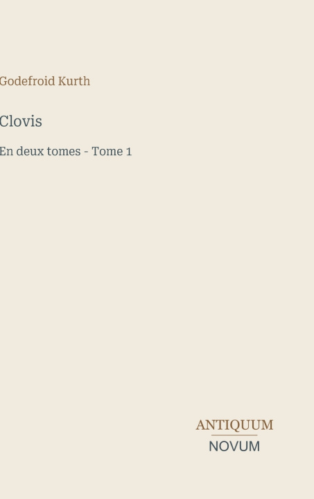 Βιβλίο Clovis Godefroid Kurth
