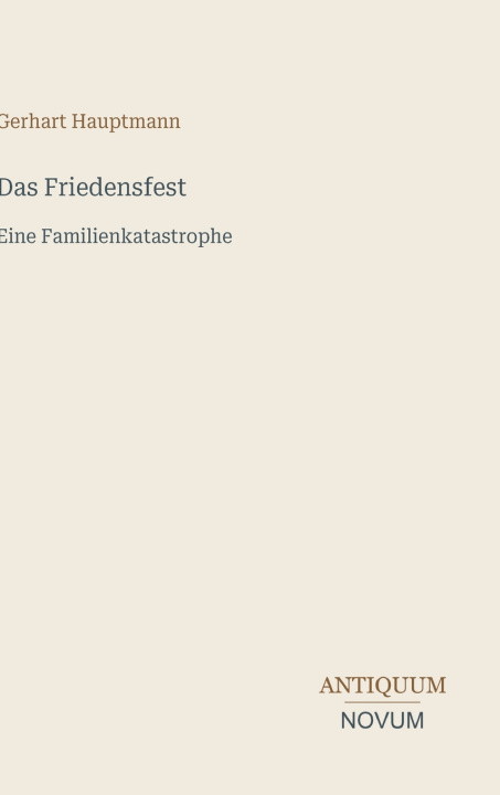 Buch Das Friedensfest Gerhart Hauptmann
