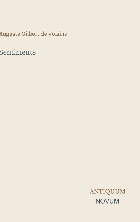 Book Sentiments Auguste Gilbert de Voisins