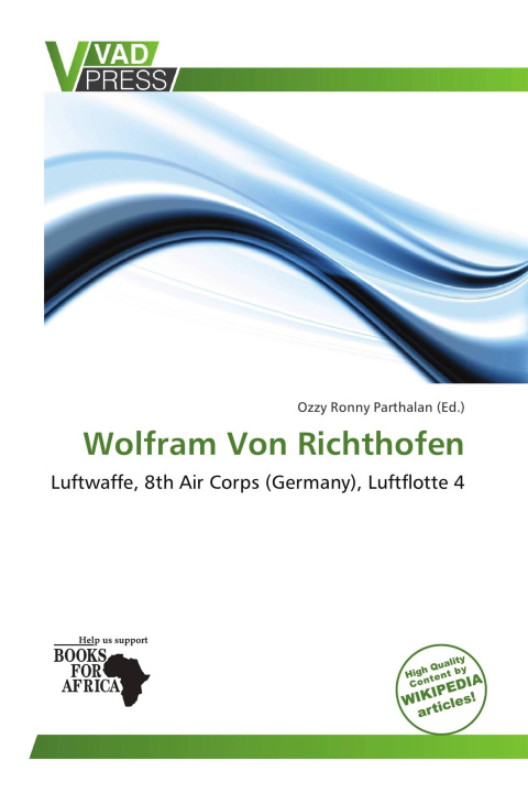 Libro Wolfram Von Richthofen 