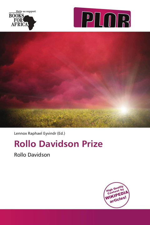 Libro Rollo Davidson Prize 