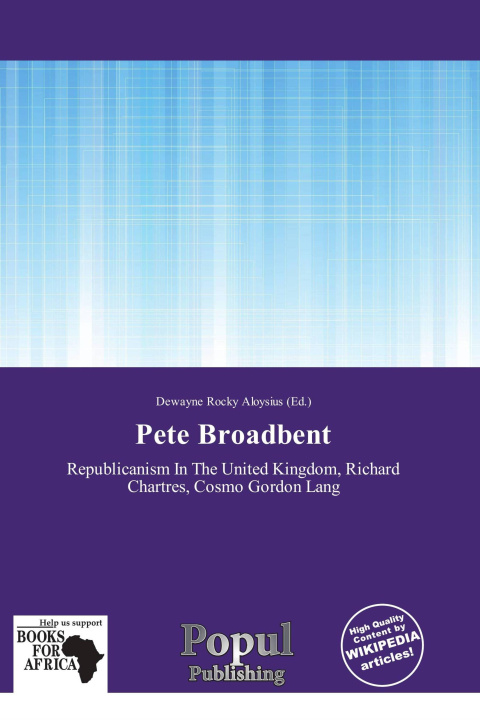 Libro Pete Broadbent 