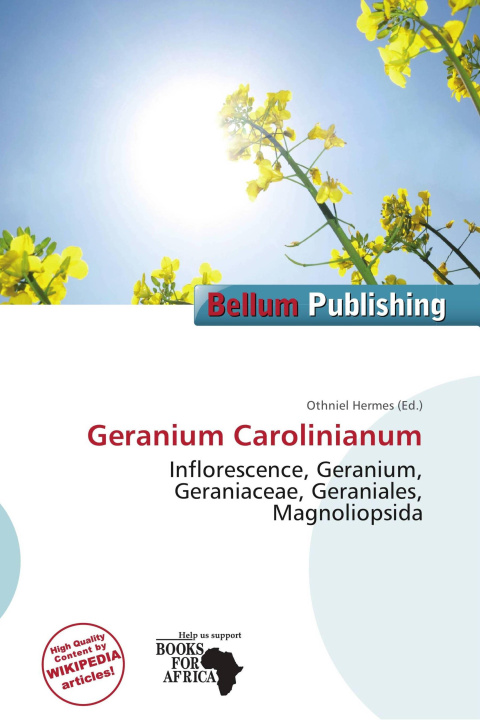 Libro Geranium Carolinianum 