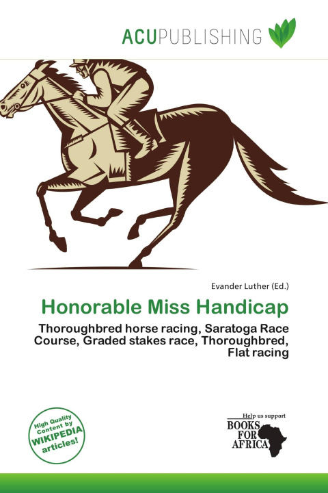 Βιβλίο Honorable Miss Handicap 