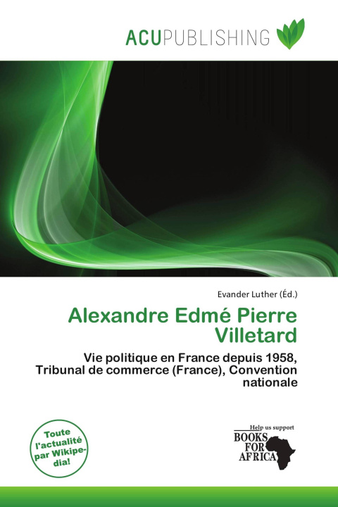 Buch Alexandre Edmé Pierre Villetard 