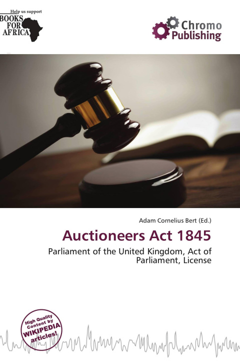 Książka Auctioneers Act 1845 