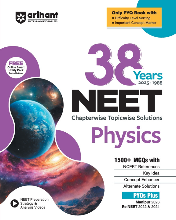 Książka 38 Years' 2025-1988 NEET Chapterwise Topicwise Solutions Physics Sunny Kumar