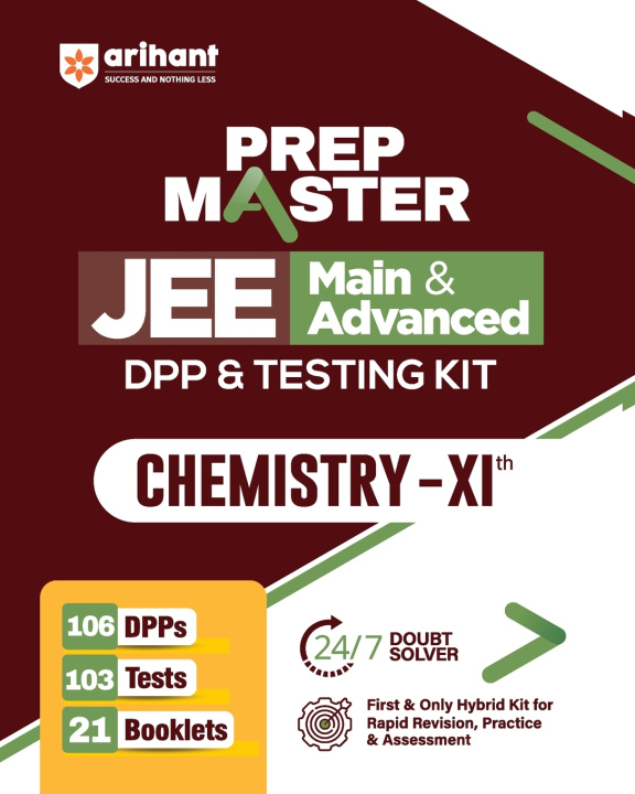 Książka PREP MASTER JEE Main & Advanced DPP & Testing Kit Chemistry - XIth Arihant Expert team