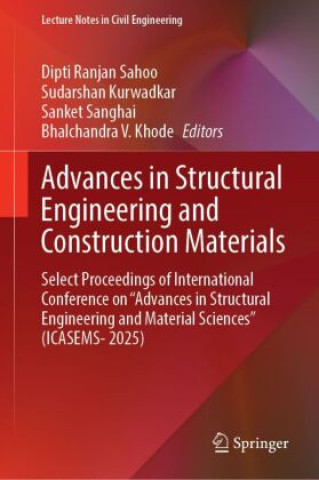 Buch Advances in Structural Engineering and Construction Materials Dipti Ranjan Sahoo