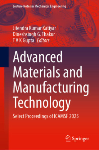 Boek Advanced Materials and Manufacturing Technology Jitendra Kumar Katiyar