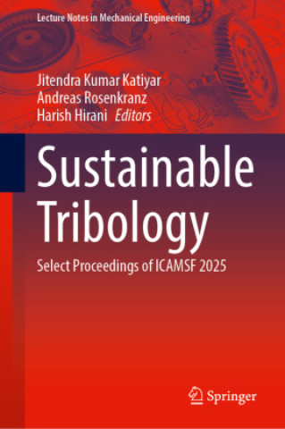 Carte Sustainable Tribology Jitendra Kumar Katiyar