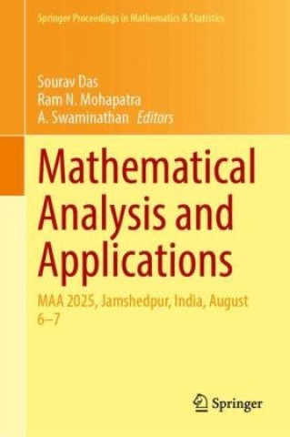 Kniha Mathematical Analysis and Applications Sourav Das