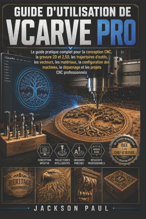 Book GUIDE D'UTILISATION DE VCARVE PRO JACKSON PAUL