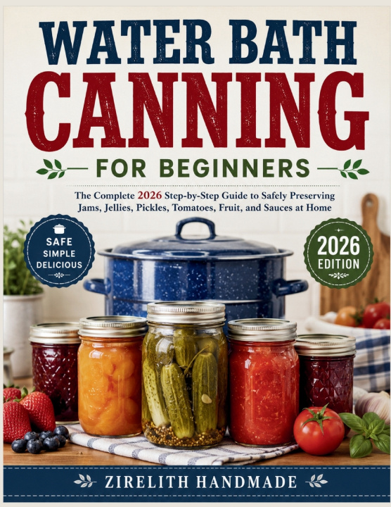 Książka WATER BATH CANNING FOR BEGINNERS ZIRELITH HANDMADE