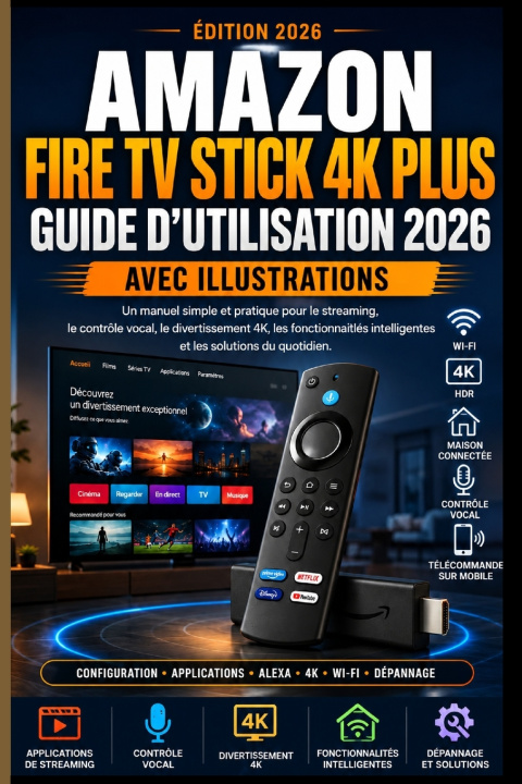 Buch Amazon Fire Tv Stick 4K Plus Guide D'utilisation 2026 Avec Illustrations Codeflow