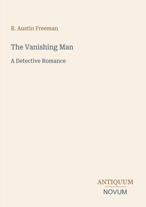 Boek The Vanishing Man 
