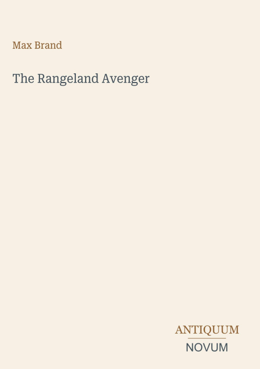 Livro The Rangeland Avenger 
