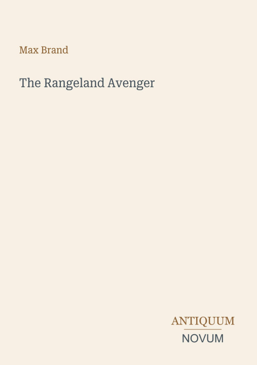 Livro The Rangeland Avenger 