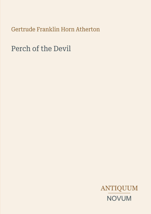 Libro Perch of the Devil 