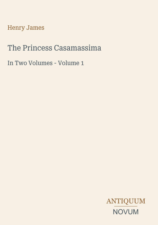 Boek The Princess Casamassima 
