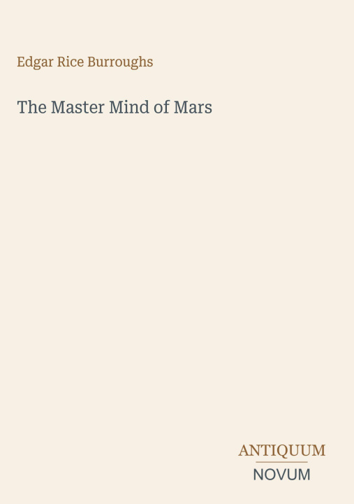 Buch The Master Mind of Mars 